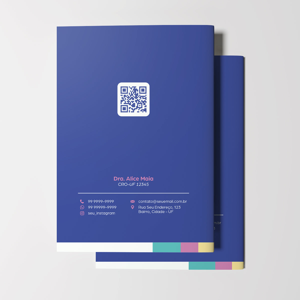 Carteira de Acompanhamento Odontológico 8 Páginas | Modelo 002