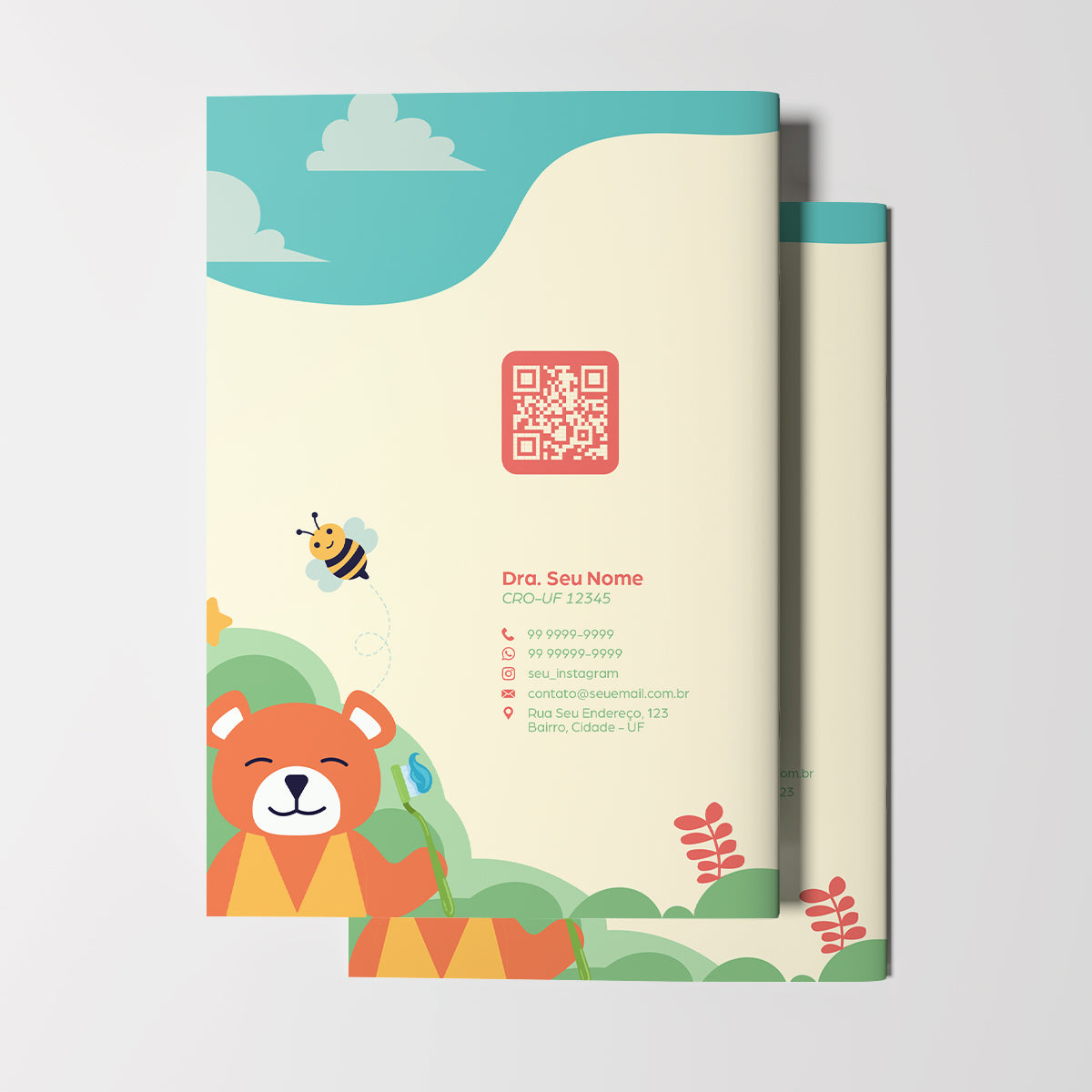 Carteira de Acompanhamento Odontológico 12 Páginas | Modelo 008