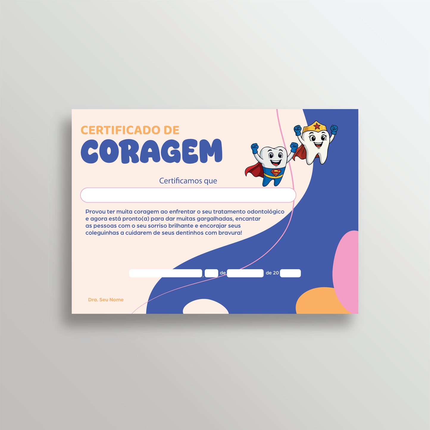 Kit de Papelaria de Odontopediatria