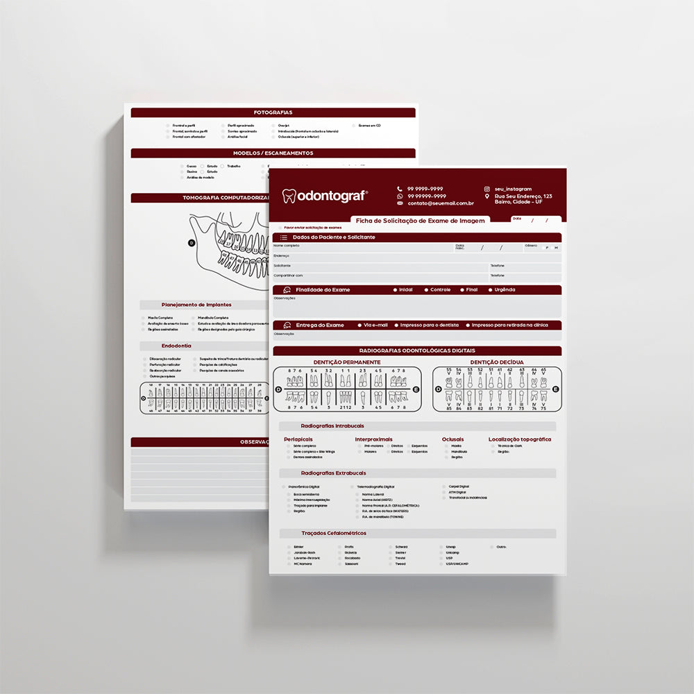 Ficha Radiográfica A4