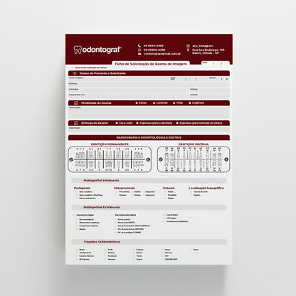 Ficha Radiográfica A4
