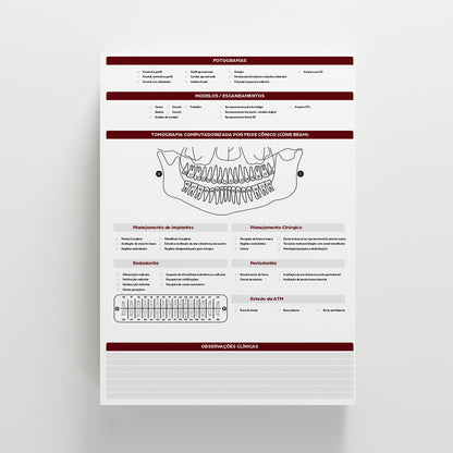 Ficha Radiográfica A4