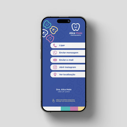 Cartão de Visita em Formato Digital | Modelo 002
