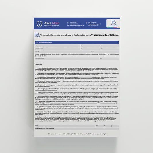 Termo de Consentimento Livre e Esclarecido | Modelo 002