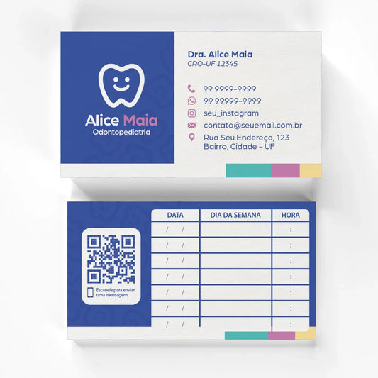 Cartão de Retorno Retangular | Modelo 002