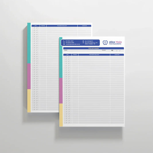 Ficha de Evolução | Modelo 002