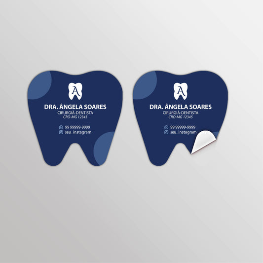 Adesivo Formato Dentinho | Modelo 003 - OdontoGraf