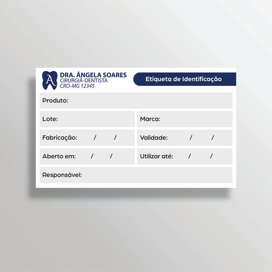 Etiqueta de Identificação BOPP | Modelo 003