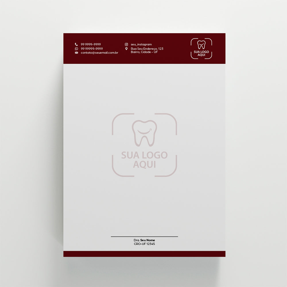 Kit de Papelaria Odontológica Essencial