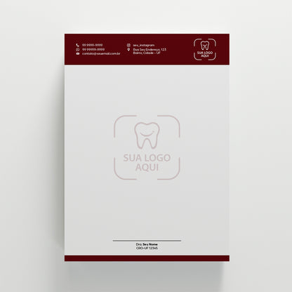 Kit de Papelaria Odontológica Essencial