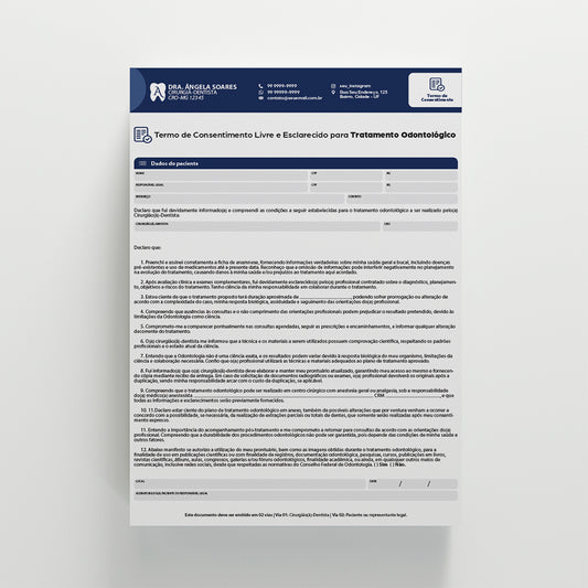 Termo de Consentimento Livre e Esclarecido | Modelo 003