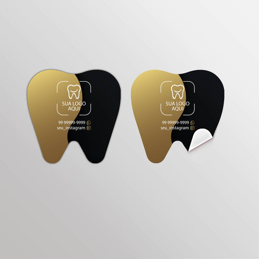 Adesivo Formato Dentinho | Modelo 004 - OdontoGraf