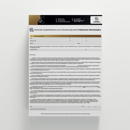 Termo de Consentimento Livre e Esclarecido | Modelo 004