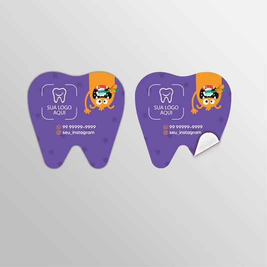 Adesivo Formato Dentinho | Modelo 005 - OdontoGraf