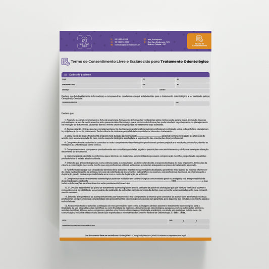 Termo de Consentimento Livre e Esclarecido | Modelo 005