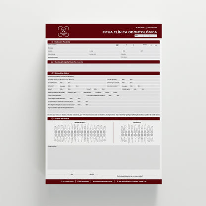 Kit de Papelaria Odontológica Essencial