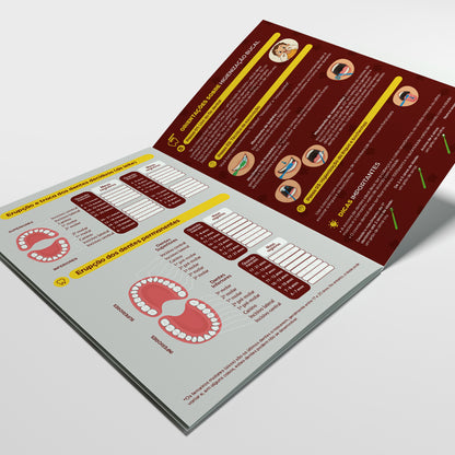 Carteira de Acompanhamento Odontológico 8 Páginas | Modelo 001
