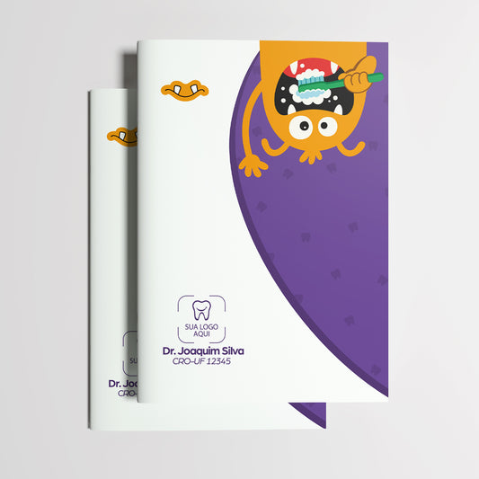 Carteira de Acompanhamento Odontológico 12 Páginas | Modelo 003