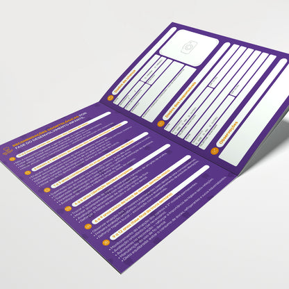 Carteira de Acompanhamento Odontológico 8 Páginas | Modelo 004