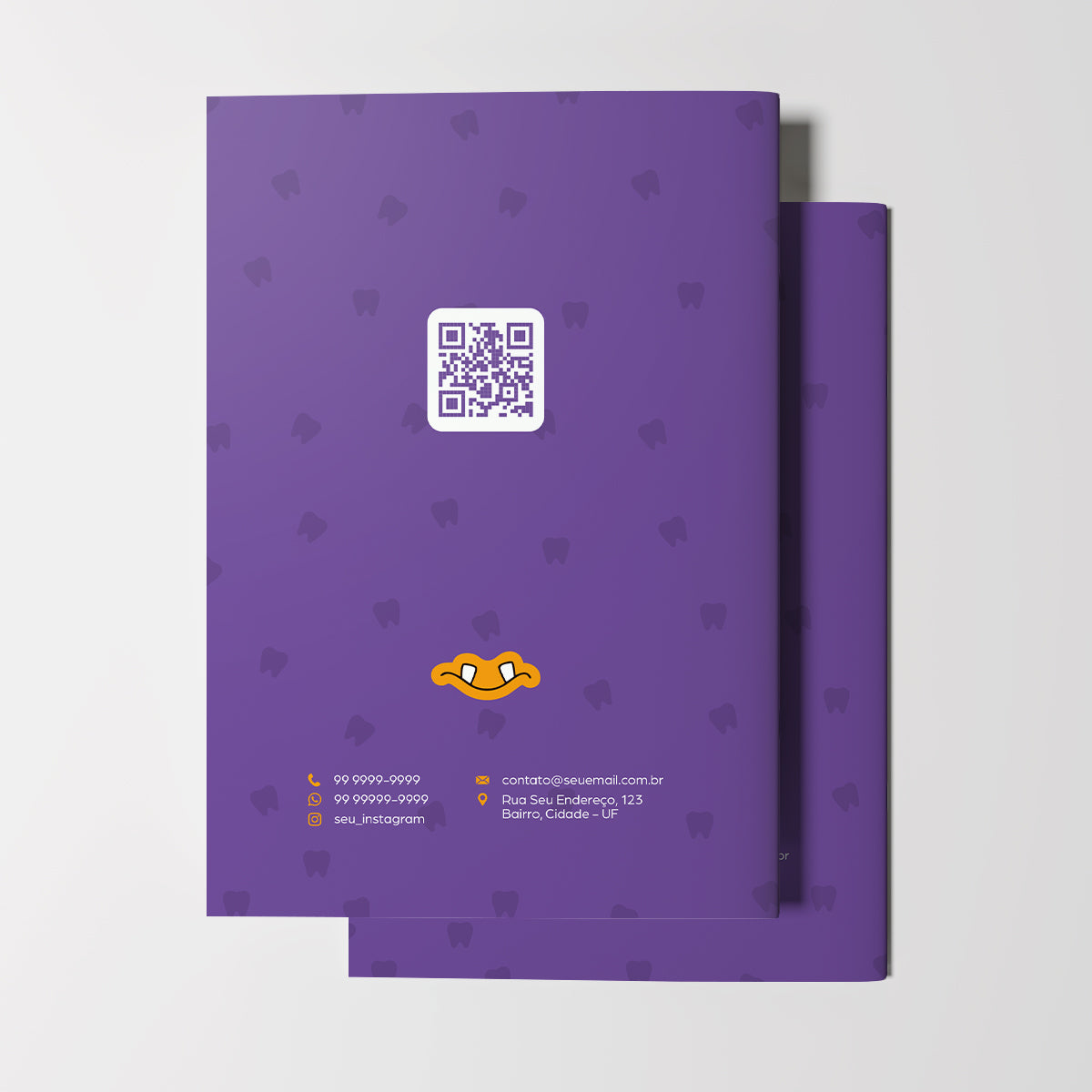 Carteira de Acompanhamento Odontológico 8 Páginas | Modelo 004