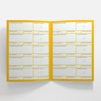 Carteira de Acompanhamento Odontológico 8 Páginas | Modelo 003