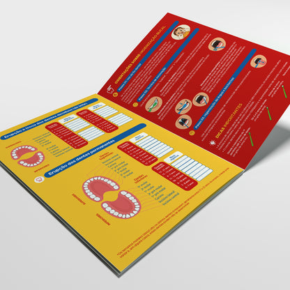 Carteira de Acompanhamento Odontológico 8 Páginas | Modelo 003
