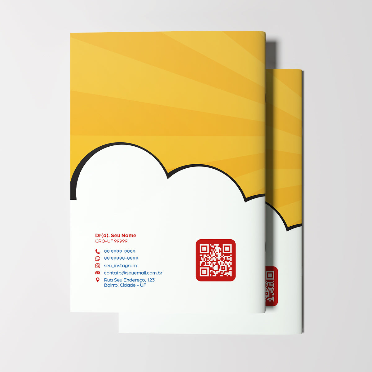 Carteira de Acompanhamento Odontológico 8 Páginas | Modelo 003