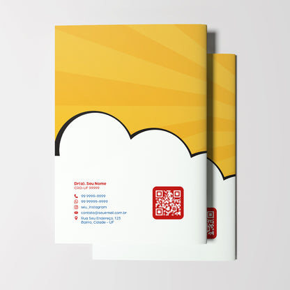 Carteira de Acompanhamento Odontológico 8 Páginas | Modelo 003