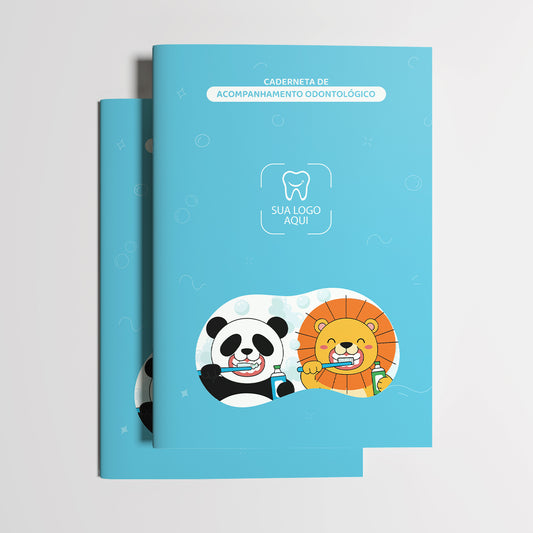Carteira de Acompanhamento Odontológico 8 Páginas | Modelo 005