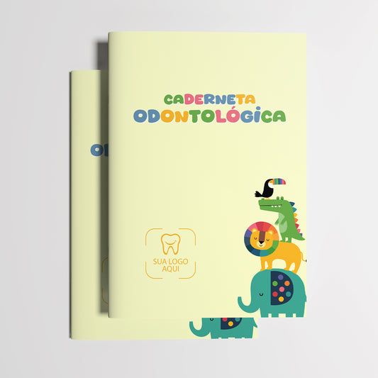 Carteira de Acompanhamento Odontológico 12 Páginas | Modelo 007