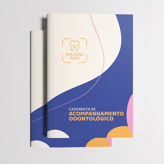 Carteira de Acompanhamento Odontológico 12 Páginas | Modelo 006