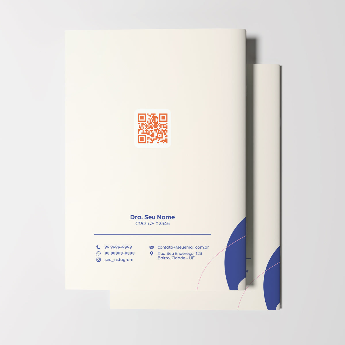 Carteira de Acompanhamento Odontológico 12 Páginas | Modelo 006