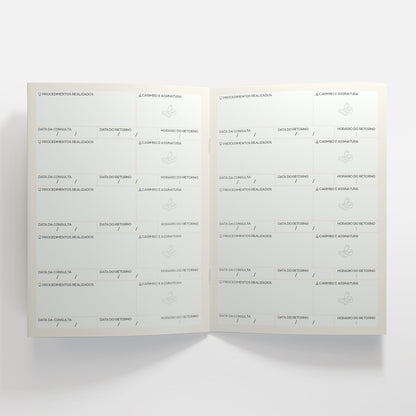 Carteira de Acompanhamento Odontológico 12 Páginas | Modelo 006