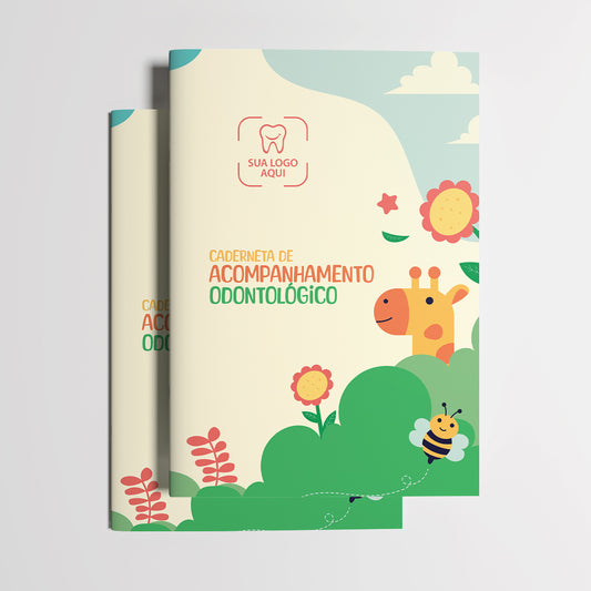 Carteira de Acompanhamento Odontológico 12 Páginas | Modelo 008