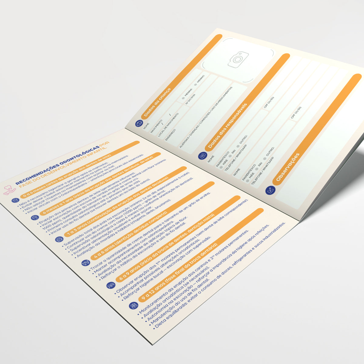 Kit de Papelaria de Odontopediatria