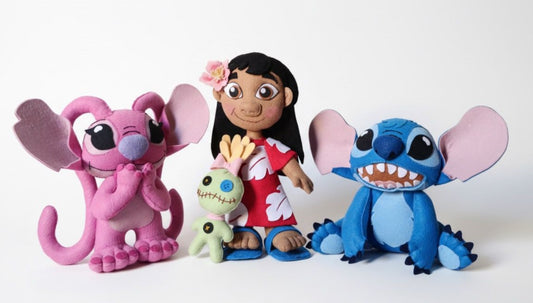 Kit Lilo, Stich, Angel e Xepa em Feltro