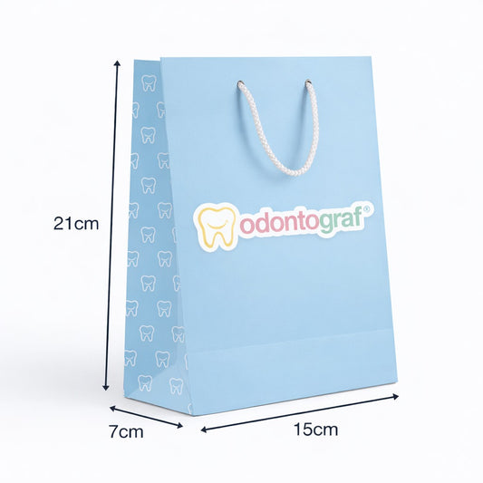 Sacola Vertical de Papel com Fundo Colorido